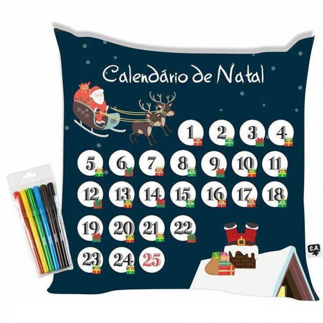 Almofada Calendário de Natal