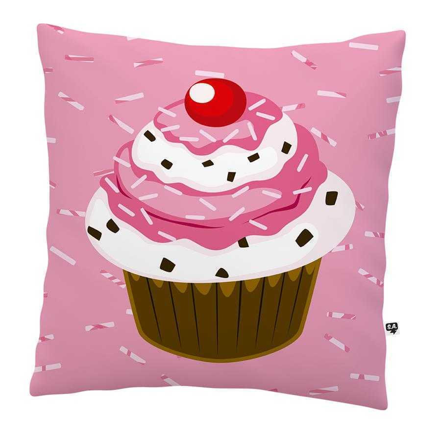 Almofadas Decorativas Infantil Cupcake Rosa