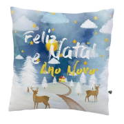 Almofada Decorativa Feliz Natal e Ano Novo