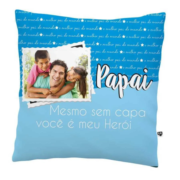 Almofada Dia dos Pais Personalizada com Foto!
