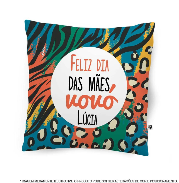 Almofada - Feliz Dia Das Mães Vovó - Animal 