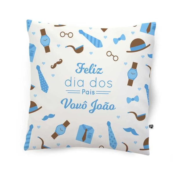 Almofada Feliz Dia dos Pais Vovô com Nome