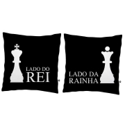 Almofada - Lado do Rei ..Lado da Rainha