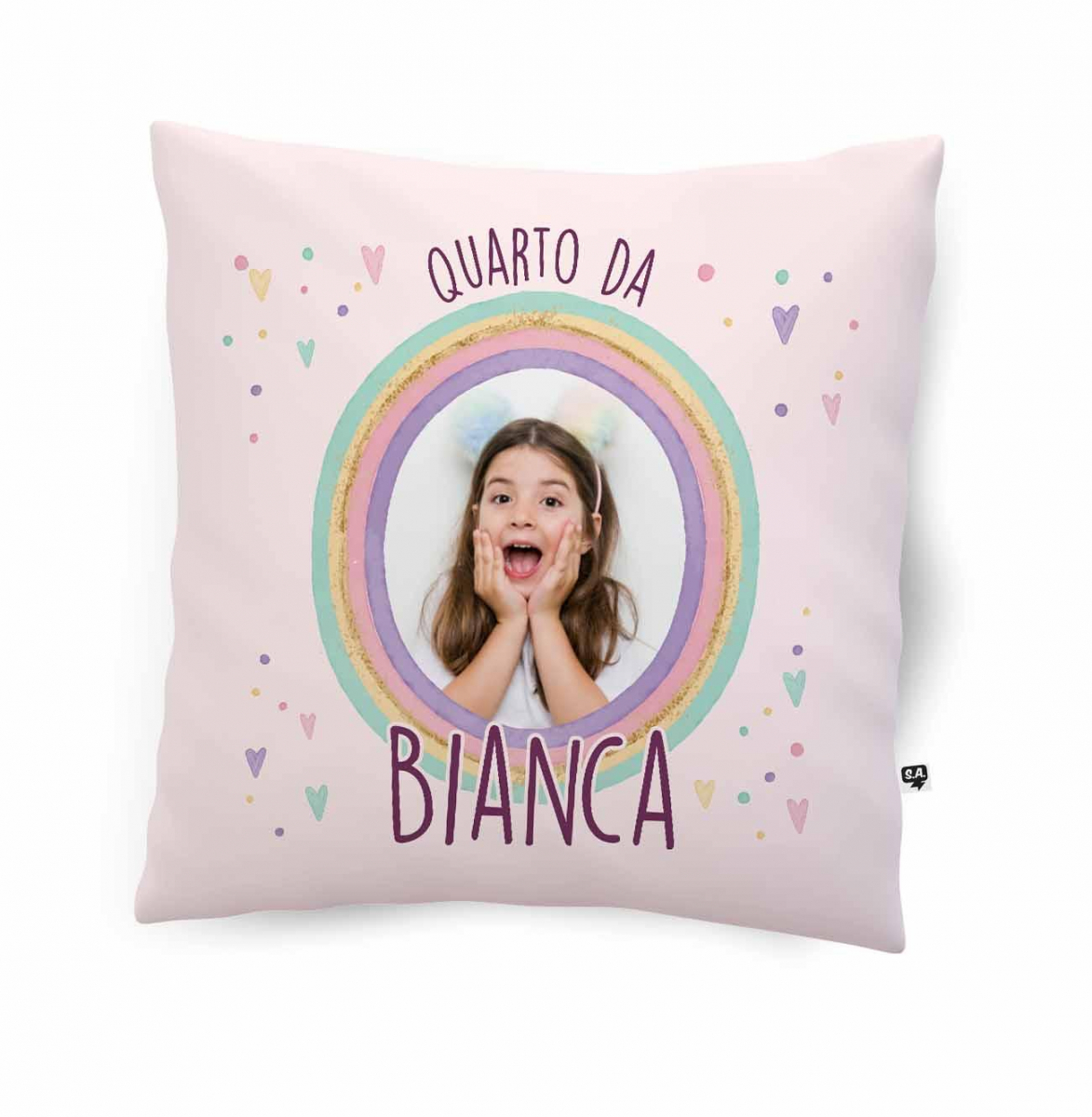 Almofada Personalizada com Nome e Tema para quarto do bebe