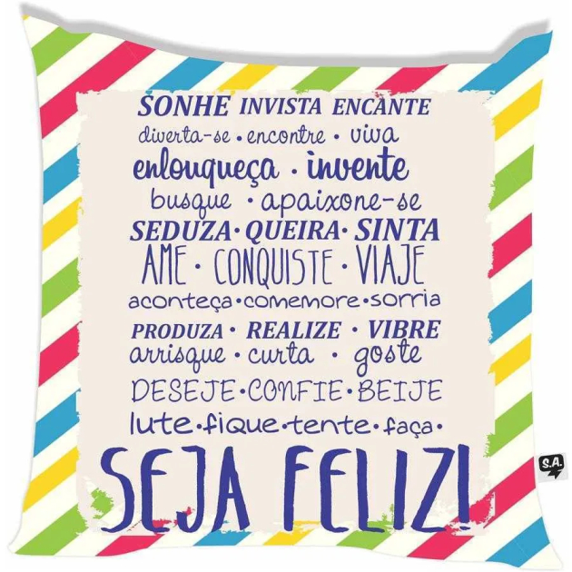 Almofada - Seja Feliz