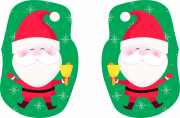 Almofadinha de Natal Papai Noel Corpinho 