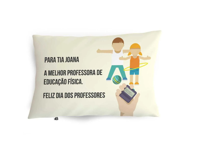 Almofadinha Para Melhor Professora de Ed. Física  com Nome