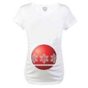 Baby Long Gestante Bola de Natal