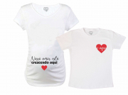 Baby Long e Camiseta - Nosso Amor Está Crescendo Aqui 