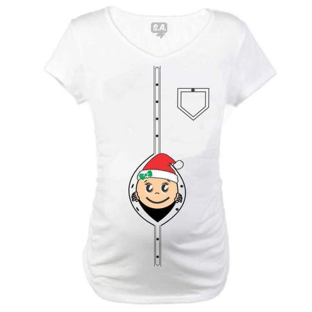 Baby Long Gestante Menina espiando Natal