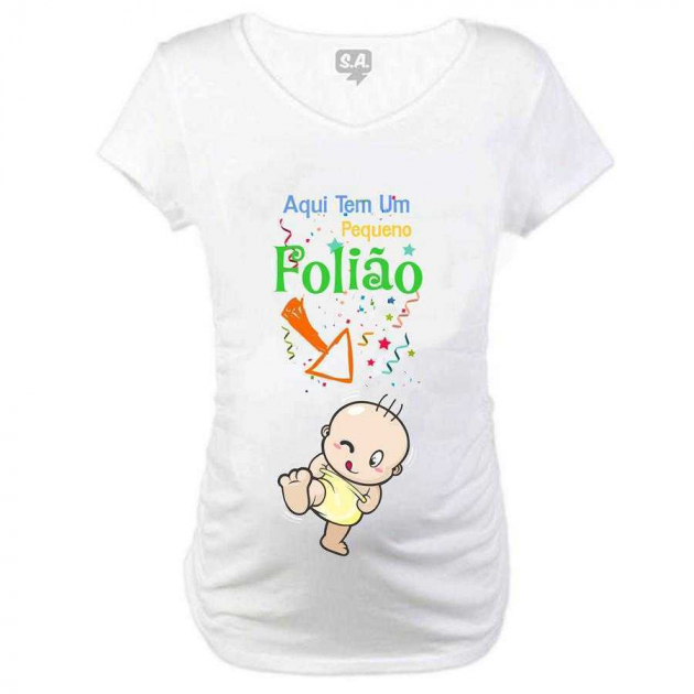 Baby Long  Gestante  Pequeno Folião