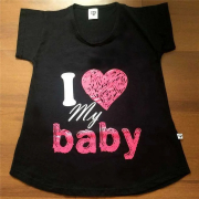 Bata Grávida I Love My Baby Preta