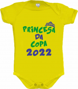 Body Amarelo Princesa Da Copa