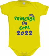 Body Amarelo Princesa Da Copa