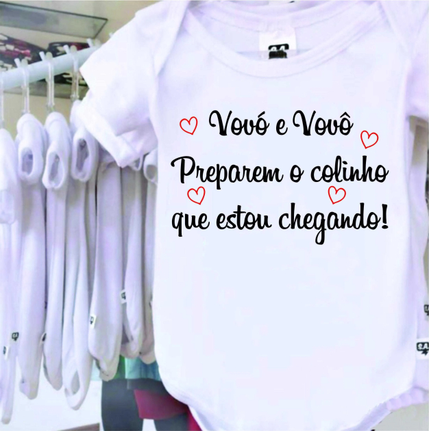 Body Anunciar A Gravidez, Vovó & Vovô Estou Chegando 