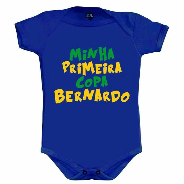 Body Azul  Minha Primeira Copa