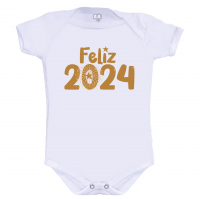 Body Bebê Ano Novo Feliz 2024 