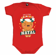 Body Bebê Menina Primeiro Natal 