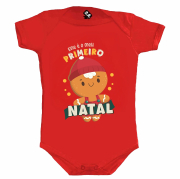 Body Bebê Menino Primeiro Natal