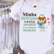 Body Bebê Minha Heroína Usa Jaleco 