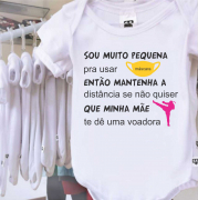 Body Bebê Minha Mãe Vai Te Dar Uma Voadora