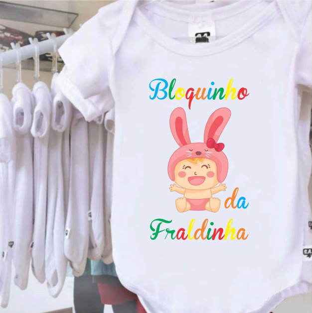 Body Bloquinho Da Fraldinha - Menina 