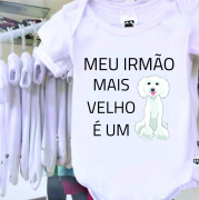 Body Branco Meu Irmão Mais Velho É Um Poodle 