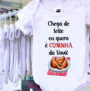 Body Chega De Leite Quero Coxinha