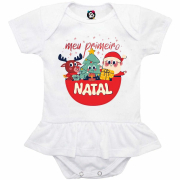 Body Com Sainha Natal Meu Primeiro Natal 