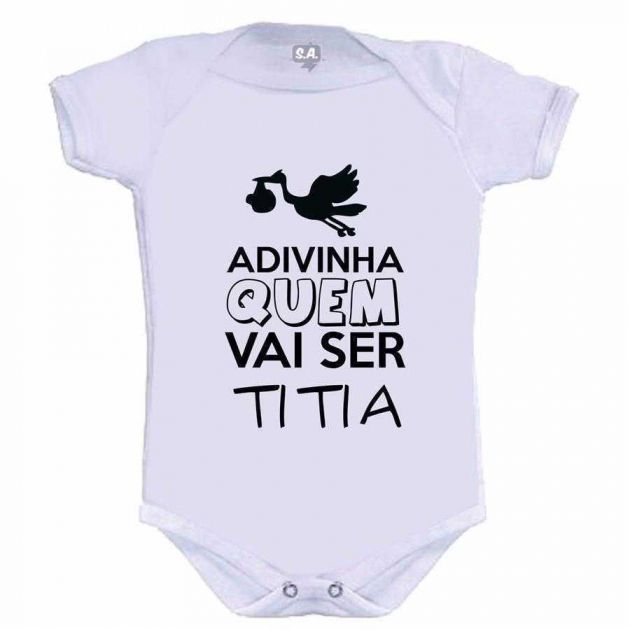 Body Divertido Advinha Quem Vai Ser Titia