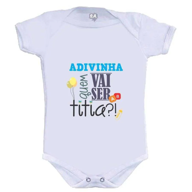 Body Divertido Advinha Quem Vai Ser Titia