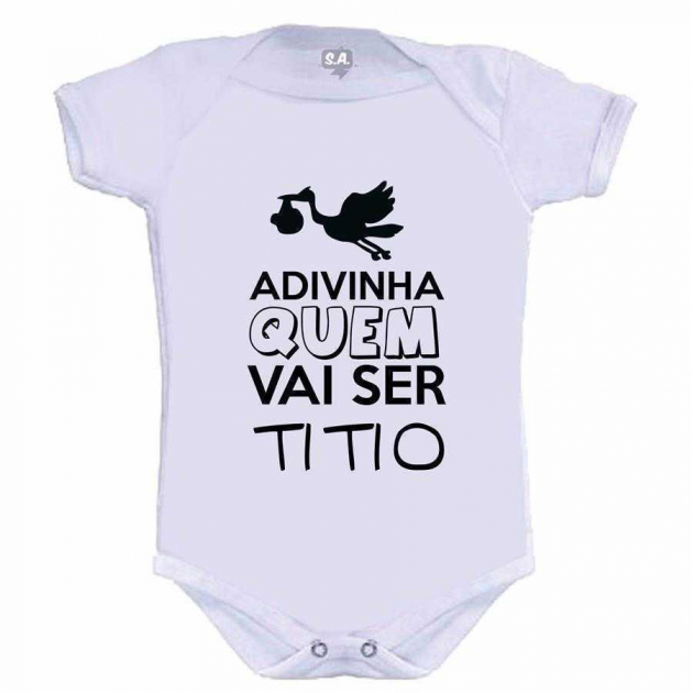 Body Divertido Advinha Quem Vai Ser Titio