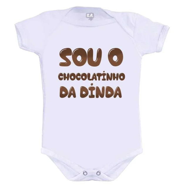 Body Divertido Chocolatinho Da Dinda