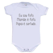 Body Divertido- Eu Sou Fofo Mamãe é Fofa Papai é Sortudo