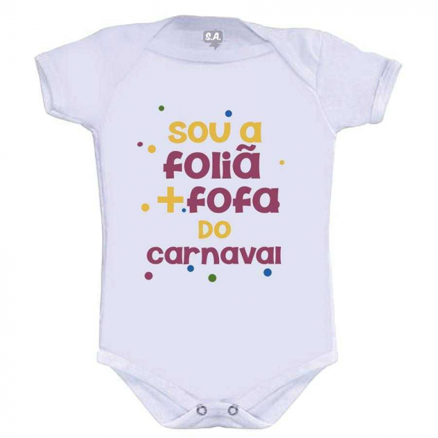 Body Divertido Foliã mais fofa do Carnaval