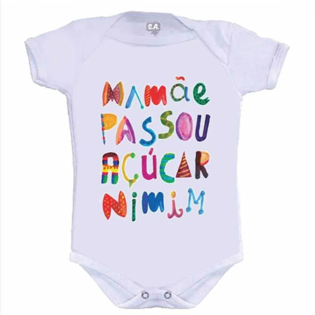 Body Divertido Mamãe Passou Açúcar Nimim