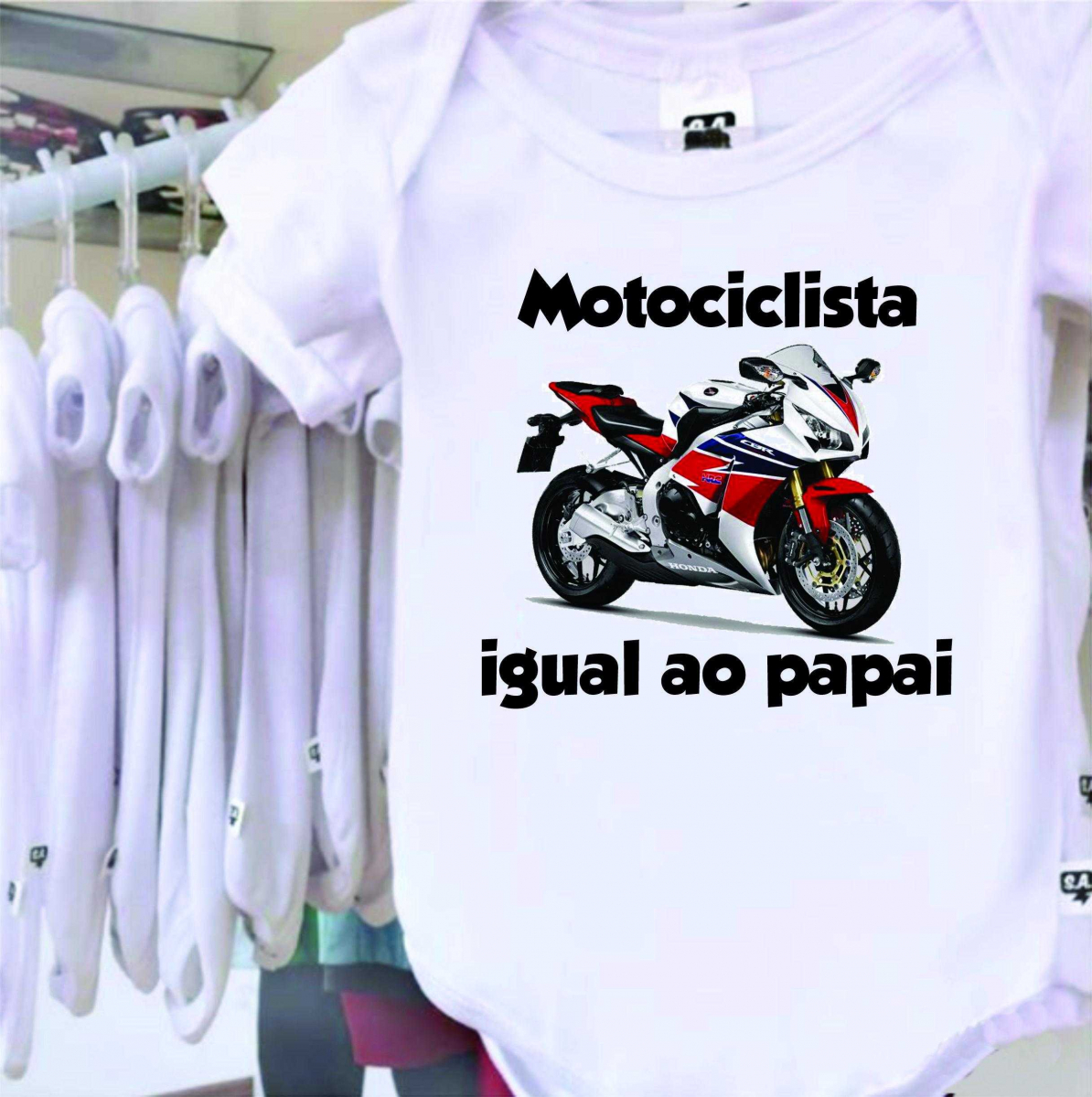 Body Divertido Motociclista Ao Papai 