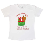Body Ou Camisetinha  Sou O Presente Do Vovô Nesse Natal