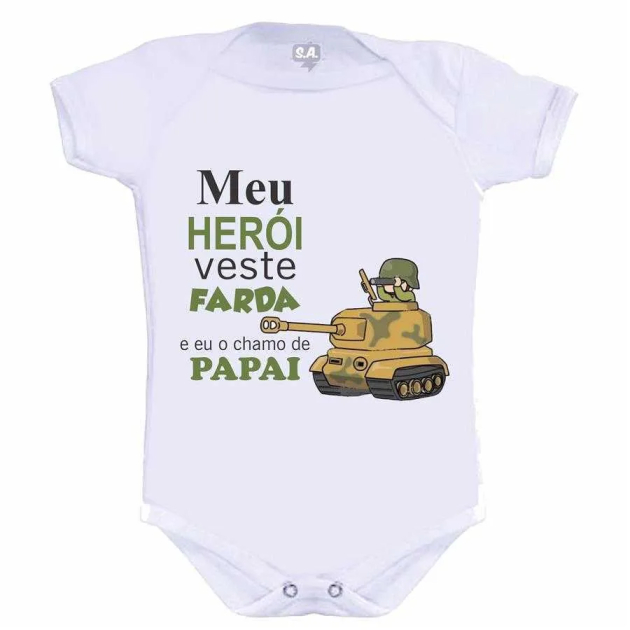 Body Meu Herói Veste Farda