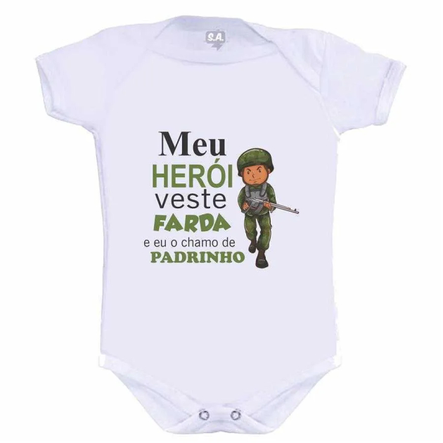 Body Meu Herói Veste Farda E Eu O Chamo De Padrinho