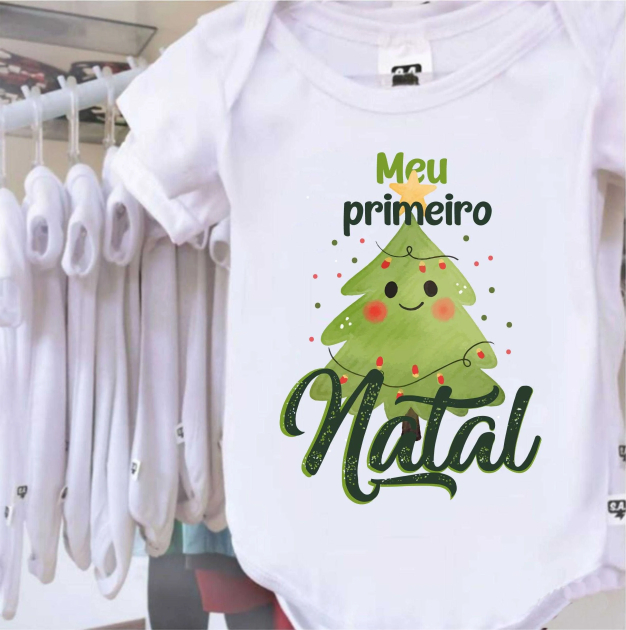 Body Meu Primeiro Natal Arvore Verde 