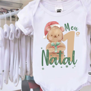 Body Meu Primeiro Natal Urso 