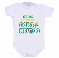 Body Minha  Primeira Copa Do Mundo Branco 