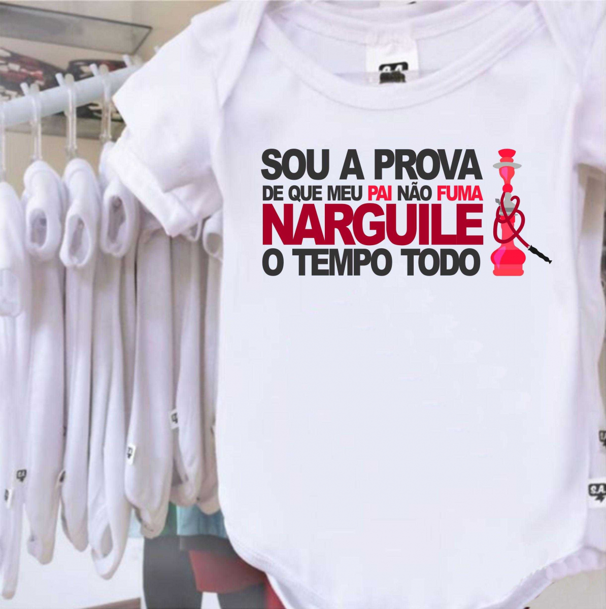 Camiseta em Algodão Unissex com Estampa Proibido Fumar da