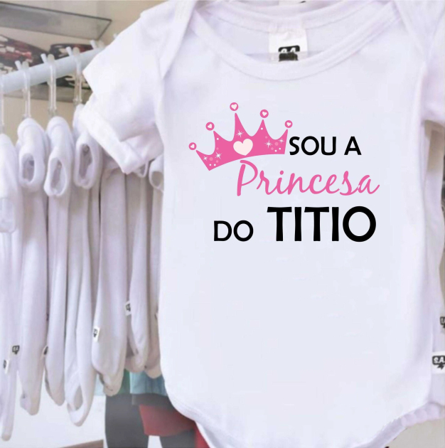 Body Ou Camiseta Princesinha Do Titio 