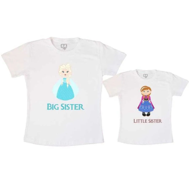 Body Ou Camisetinha Big Sister E Little Sister