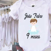 Body Personalizado Anjo João Pedro 9 Meses 