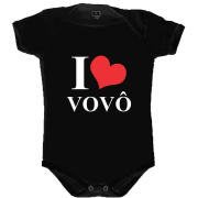 Body Preto Love Vovô