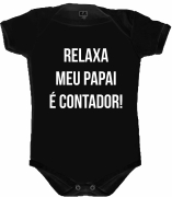 Body Preto - Papai Contador 