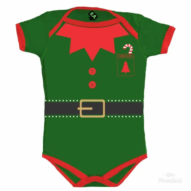 Body Temático De Natal -  Ajudante Do Papai Noel